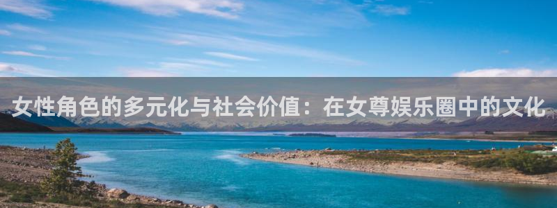 星亿娱乐pg电子游戏在线玩：女性角色的多元化与社会价值：在女尊娱乐圈中的文化
