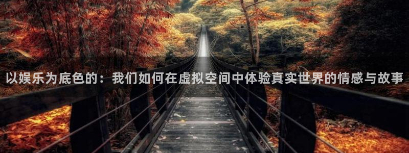 壹号注册入口app下载：以娱乐为底色的：我们如何在虚拟空间中体验真实世界的情感与故事